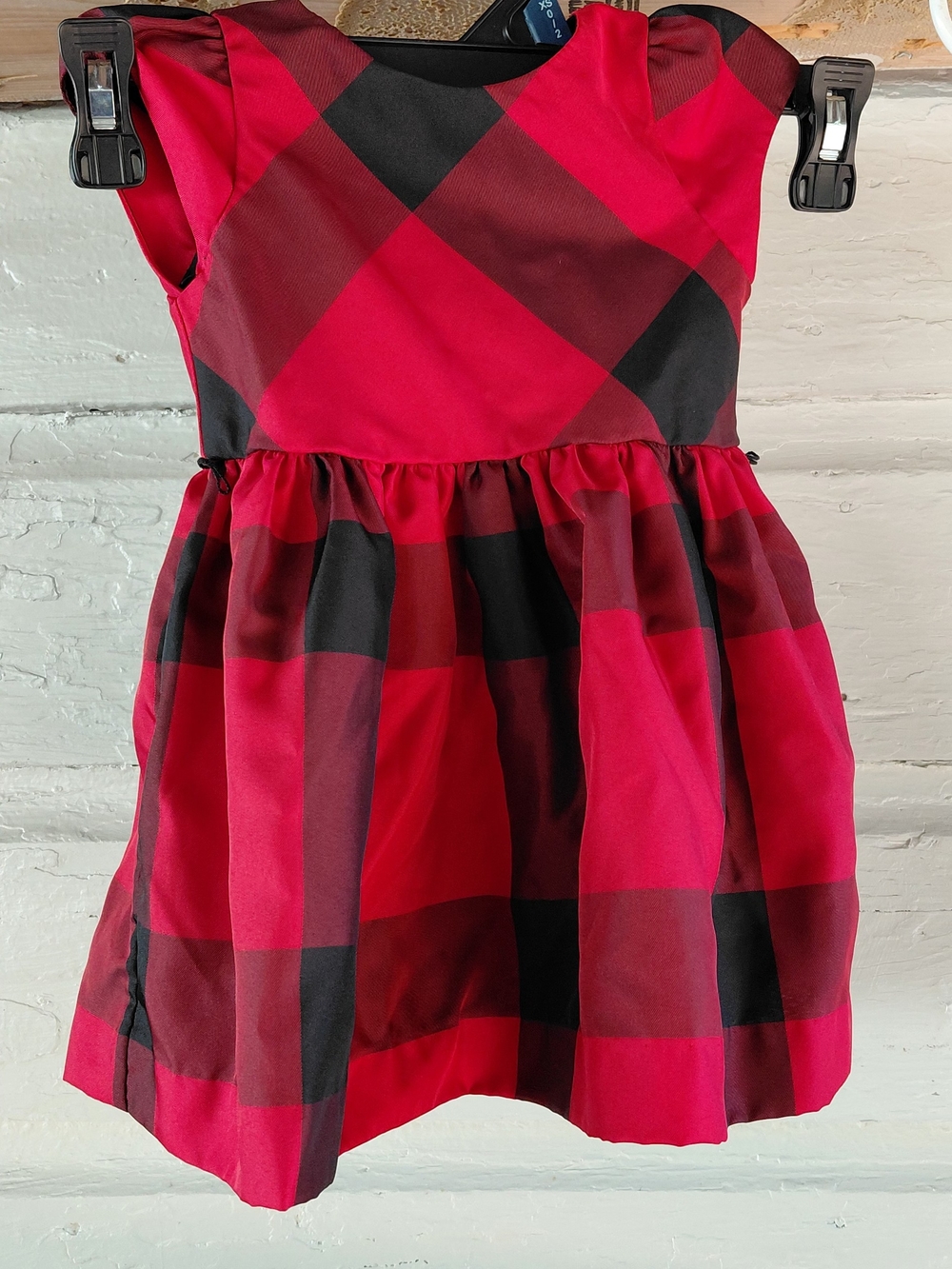 Ralph Lauren Red and Black Plaid Girls' Party Dress